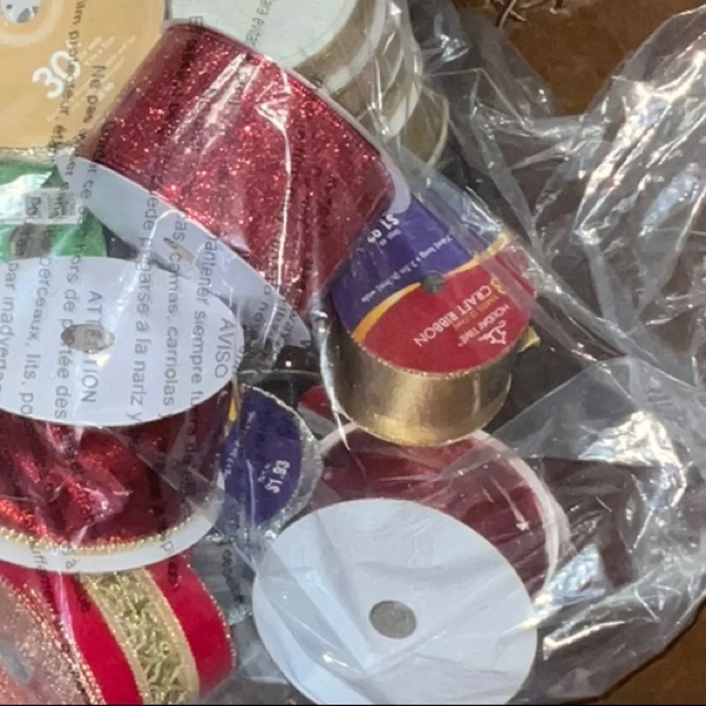 Assorted Decorative Ribbon Lot of 11 Unused